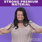 MIZGI Black Velvet Hangers 60 Pack, Premium Gold Clothes Hangers Non-Slip Felt - Image 3