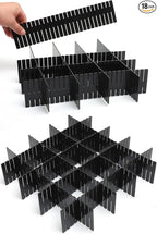 18Pcs Drawer Dividers, Adjustable Drawer Organizer by Flytianmy