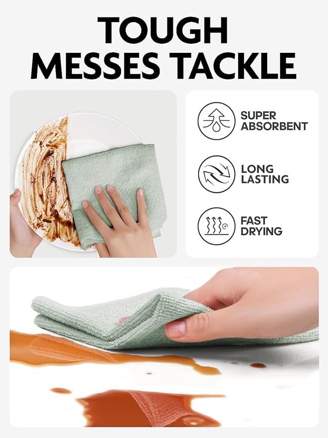 Fantasticlean Microfiber Cleaning Cloth Roll -75 pack, Tear Away Microfiber - Image 4