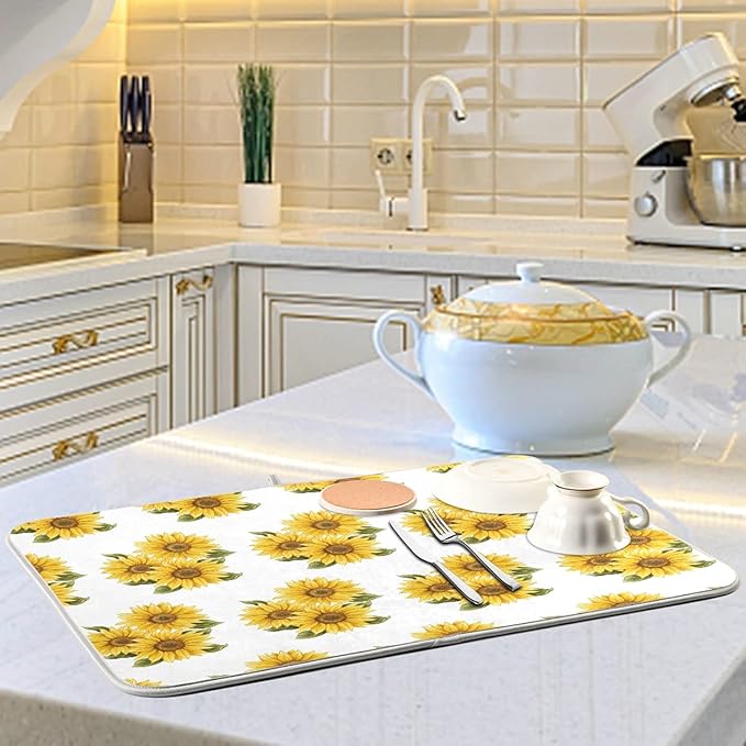 Absorbent Dish Drying Mat for Kitchen Counter - Image 6