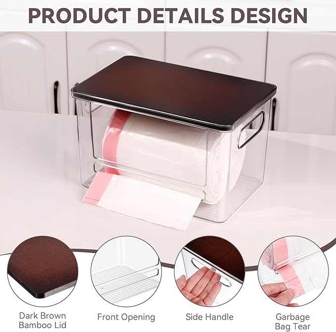 Trash Bag Dispenser, Trash Bag Holder Dispenser - Image 3