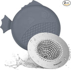 Sink Strainer with Stopper, Wokdada Revolutionary Clog-Free Food Catcher by Wokdada