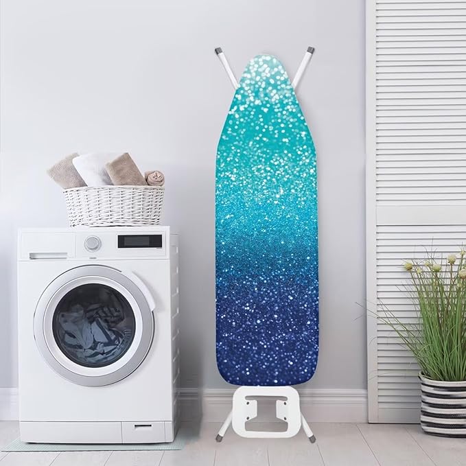 Iron Board Cover Anti-Burning Heat Insulation Blue Shine Ironing Board - Image 3