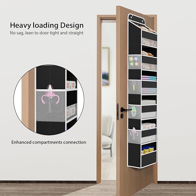 Univivi Door Hanging Organizer Nursery Closet Cabinet Baby Storage - Image 2