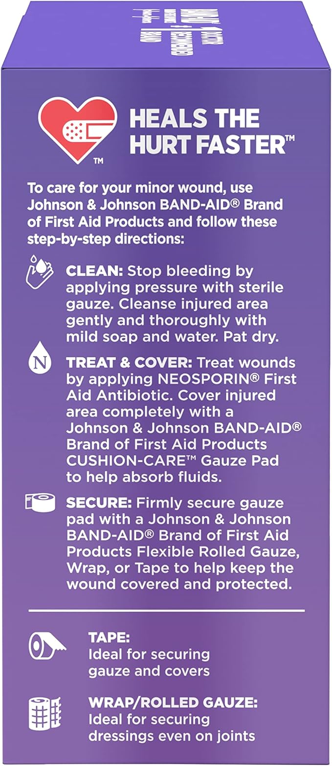 Band-Aid Brand Cushion Care Non-Stick Gauze Pads, Individually-Wrapped - Image 7