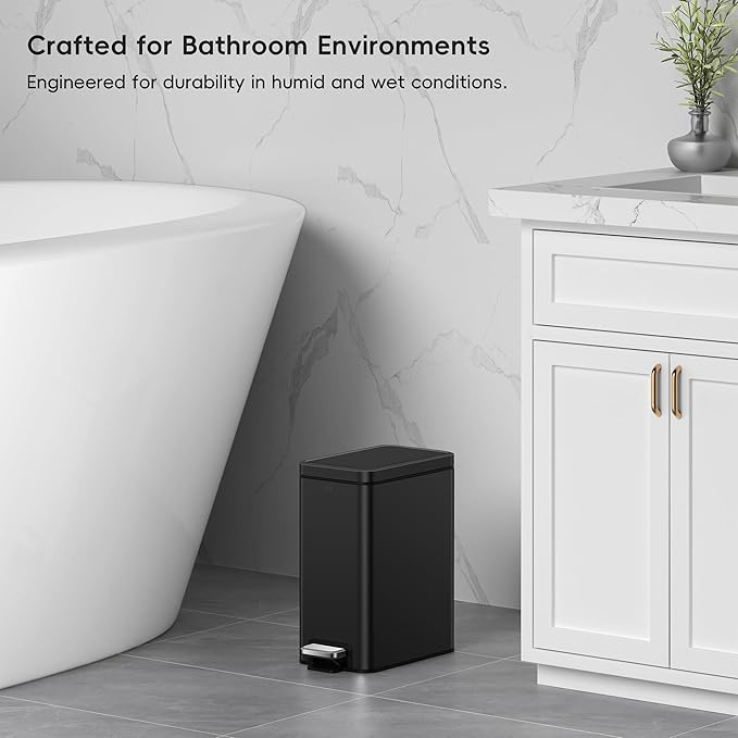 EKO Small Bathroom Trash Can - Image 6