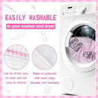 R HORSE Cute Pink Kitchen Towel Set 5Pcs Pink Check Kitchen Dishcloth Absorbent - Image 3