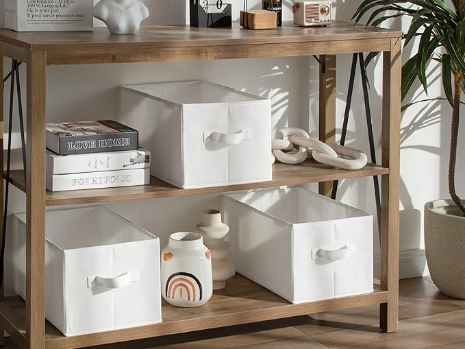 StorageWorks Collapsible Shelf Baskets, Storage Bins - Image 6