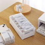 7 Case Cable Storage Box with Cable Straps and Label Stickers, Travel Cord - Image 2