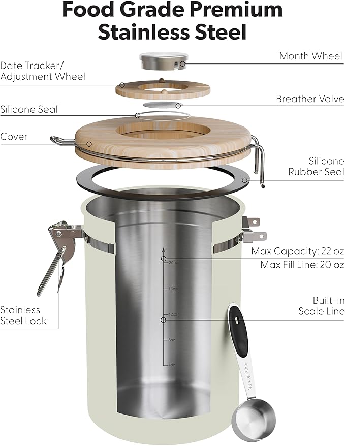 Veken Coffee Sugar Canister - Image 6