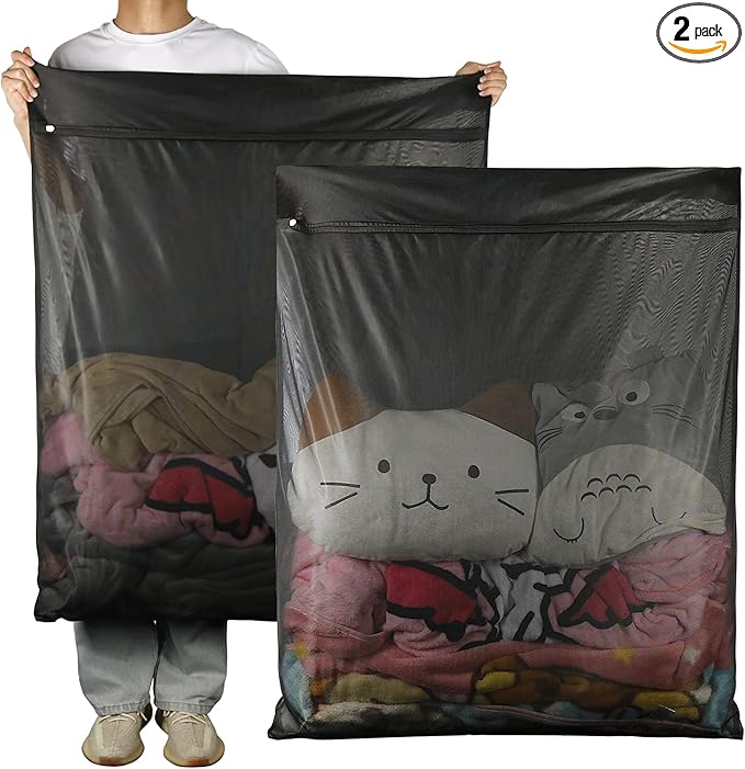 2Pcs Extra Large Mesh Laundry Bags by TennWell