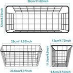 MaraFansie Over the Cabinet Door Organizer Wall Wire Baskets Hanging Kitchen - Image 6