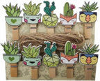 SaktopDeco 60 Counts Mini Cactus Wooden Clothespins - Image 5