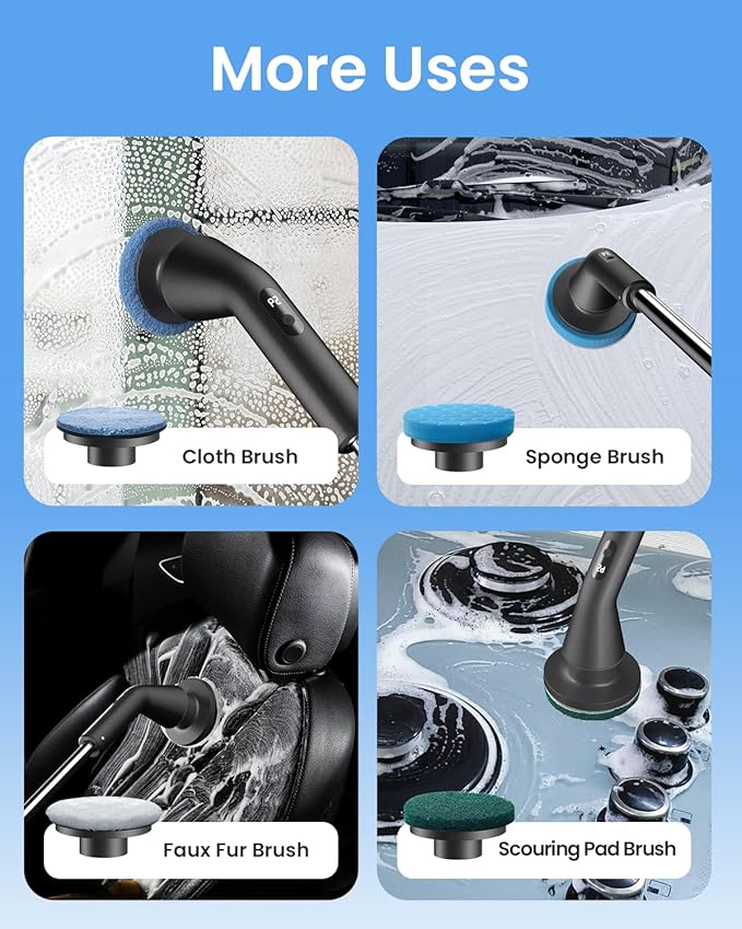 Leebein Electric Spin Scrubber, Cordless Cleaning Brush - Image 7