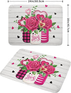 Valentine's Day Rose Flower Dish Drying Mat - Image 2