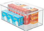 mDesign Plastic Stackable Home Office Storage Organizer Box - Image 9
