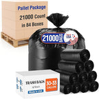 Delxo 30-33 Gallon Trash Bags, Durable Plastic Bolsas para basura, Perforated by Delxo