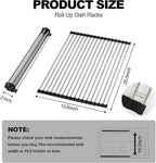 NEZUIBAN Dish Drying Rack with Roll Up and Over Sink - Image 2