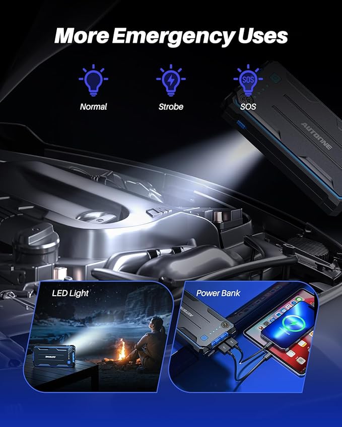 AUTOONE 4000A Car Jump Starter, Battery Jumper Starter Portable - Image 5