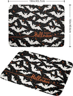 Kawani Halloween Black Bats Dish Drying Mat 16x18 Inch Happy Halloween Spooky - Image 2