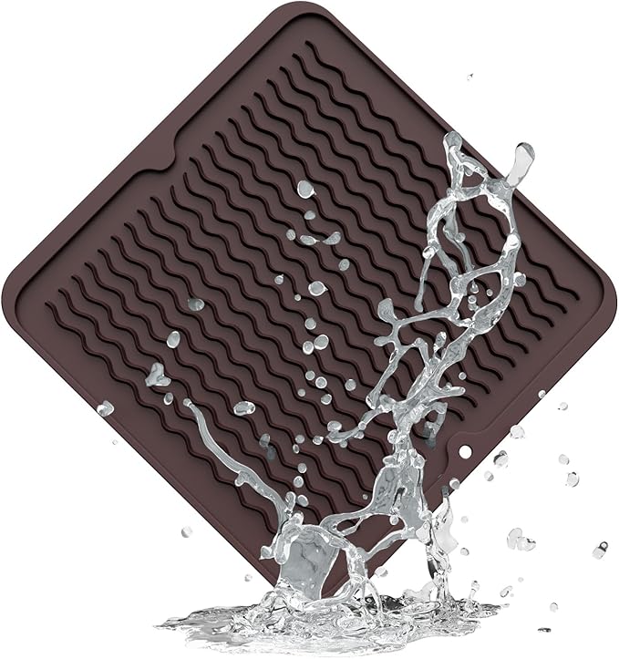 ZLR Silicone Dish Drying Mat 12" x 12" Square by ZLR