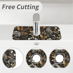 Kitchen Sink Splash Guard，small-flowers and leaves- Faucet Mat Sink - Image 5