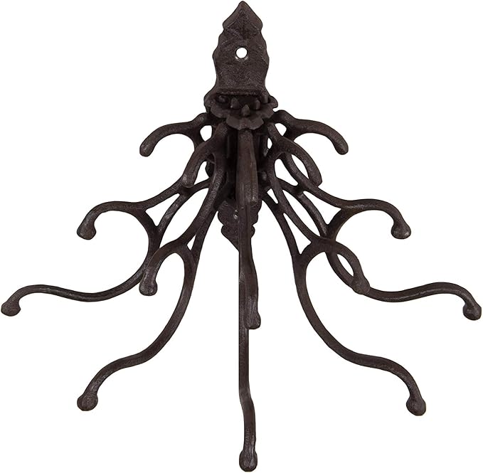Creative Co-Op Antique Cast Iron Wall Hooks in Rust Finish - Image 6