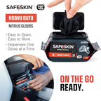SAFESKIN Heavy Duty Nitrile Disposable Latex Free Gloves - Image 3