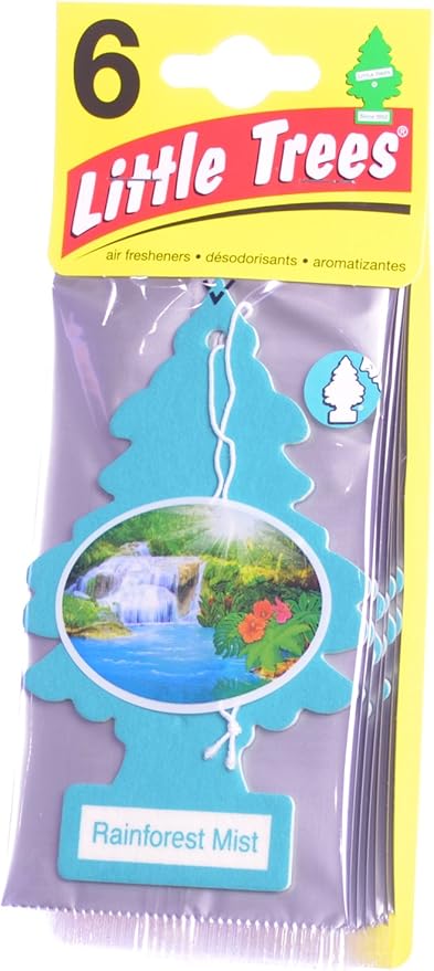 LITTLE TREES Cardboard Hanging Car, Home & Office Air Freshener, Rainforest Mist by LITTLETREES