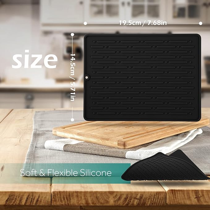 Dish Drying Mats, Heat-resistant Silicone Mat - Image 2