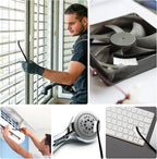 9Pcs Double-Ended Cleaning Brushes Set Nylon All Purpose Clean Brush Small - Image 6