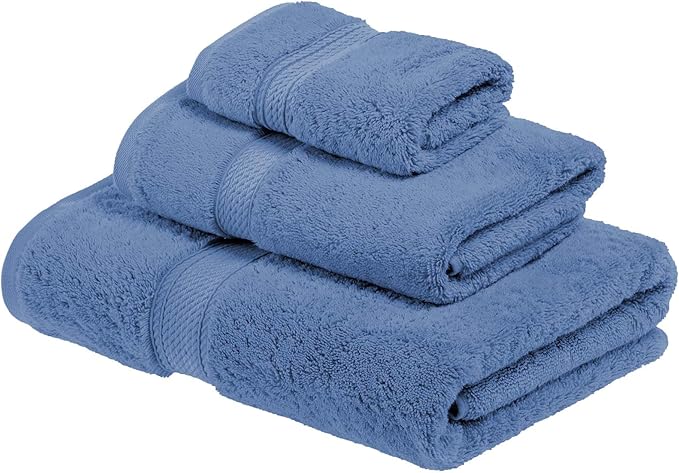 SUPERIOR Solid Egyptian Cotton Towel Set, Hand Towel 20” x 30”, Bath Towel 30” - Image 2