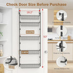 Delamu Over The Door Pantry Organizer, 5-Tier Pantry Door Organizers and Storage - Image 2