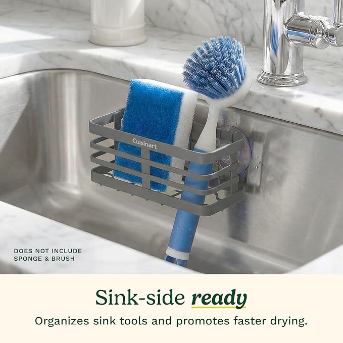 Cuisinart Sponge Holder for Kitchen Sink—Metal Sink Caddy - Image 2