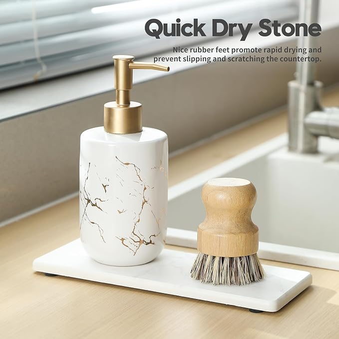 2PCS Water Absorbing Stone Drying Tray - Image 4