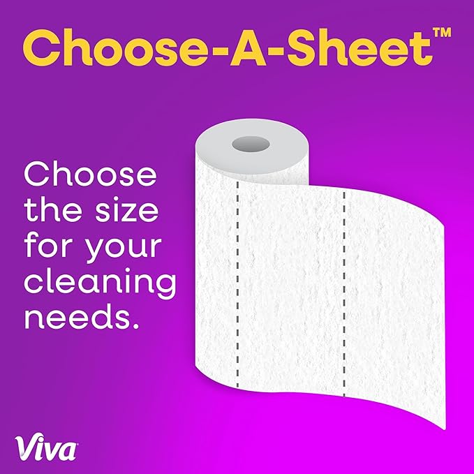 Viva Signature Cloth Paper Towels, Choose-A-Sheet Size, 3 Double Rolls - Image 7
