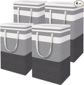 HomeHacks 4-Pack Large Laundry Basket, Waterproof, Freestanding Laundry Hamper by HomeHacks