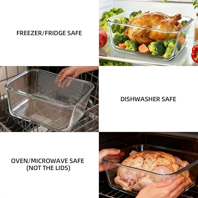 220 oz Extra Large Glass Storage Containers - Image 5