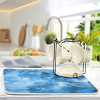 Absorbent Dish Drying Mat for Kitchen Counter - Image 5