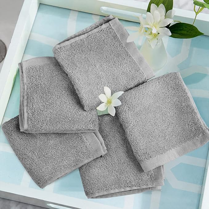 Yoofoss Luxury Washcloths Towel Set 10 Pack Baby Wash Cloth - Image 6