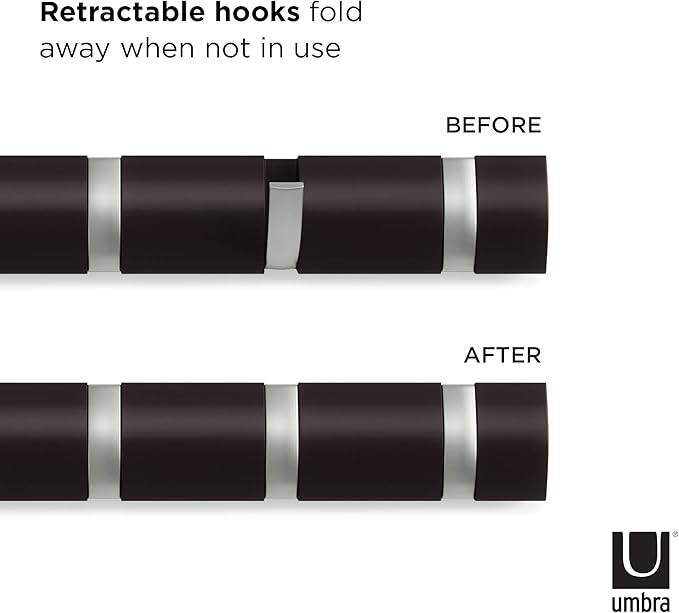 Umbra Flip Wall-Mounted Coat Rack - Image 6