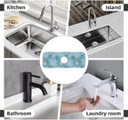 Dahlia Floral Flower Colorful Abstract Kitchen Sink Splash Guard Faucet Mat - Image 7