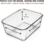 6500 ML / 220 oz / 28 Cup LARGE Glass Food Storage Container - Image 3