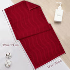 2-Piece Hand Towels for Bathroom in Red, Super Soft Decorative Hand Towel Set - Image 5