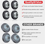 Blulu Concave Wall Door Stopper Door Bumper Stainless Steel Wall Protector - Image 7