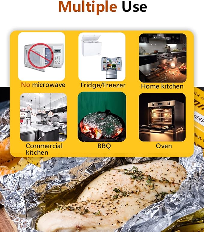 Katbite Aluminum Foil Heavy Duty 17.7 Inch Wide, 30 Micron Thick Strong Heavy - Image 5