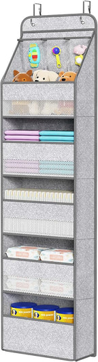 Univivi 6-Shelf Over Door Hanging Organizer Fabric Baby Door Storage by Univivi