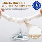 GINKGO 200 Pack Disposable Linen-Feel Guest Hand Towels, Thick & Absorbent - Image 3