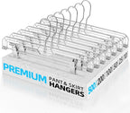 HOUSE DAY Bulk Clear Pants Hangers by HOUSEDAY