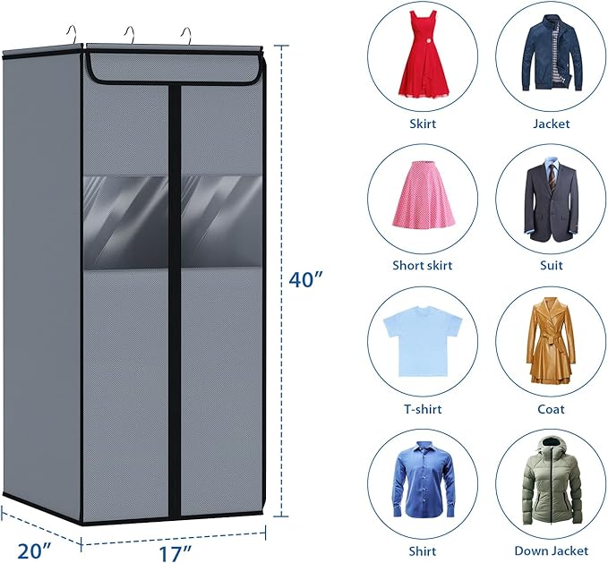 Zilink Garment Bags for Clothes Storage 40" Suit Bags for Closet Storage - Image 4